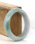 Baikalla Jewelry Jadeite Jade Bangle Bracelet Classic Forest Green & Lavender Jadeite Jade Bangle Bracelet (58.61 mm)