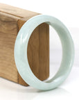 Baikalla Jewelry Jadeite Jade Bangle Bracelet Baikalla Classic White Jadeite Jade Wider Bangle Bracelet (57.82 mm)