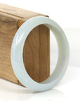 Baikalla Jewelry Jadeite Jade Bangle Bracelet Baikalla "Classic Bangle" Blue-Green Natural Burmese Jadeite Jade Bangle (59.2mm)