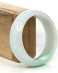 Baikalla Jewelry Jadeite Jade Bangle Bracelet Baikalla Classic Lavender- Forest Green Natural Jadeite Jade Bangle (58.50 mm)