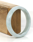 Baikalla Jewelry Jadeite Jade Bangle Bracelet Baikalla "Classic Bangle" White Natural Burmese Jadeite Jade Bangle (59.2mm)