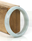 Baikalla Jewelry Jadeite Jade Bangle Bracelet Baikalla "Classic Bangle" White Natural Burmese Jadeite Jade Bangle (59.2mm)
