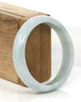 Baikalla Jewelry Jadeite Jade Bangle Bracelet Baikalla "Classic Bangle" White Natural Burmese Jadeite Jade Bangle (59.2mm)