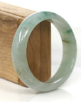 Baikalla Jewelry Jadeite Jade Bangle Bracelet 18k Gold Inlaid Real Jadeite Jade bangle Bracelet ( 57.3 mm )