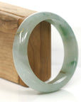 Baikalla Jewelry Jadeite Jade Bangle Bracelet 18k Gold Inlaid Real Jadeite Jade bangle Bracelet ( 57.3 mm )