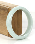 Baikalla Jewelry Jadeite Jade Bangle Bracelet Baikalla "Classic Bangle" Lavender Natural Burmese Jadeite Jade Bangle (59.2mm)