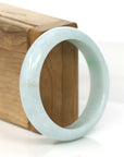 Baikalla Jewelry Jadeite Jade Bangle Bracelet Genuine White & Green Burmese Jadeite Jade Bangle Bracelet (58.92 mm)