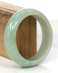 Baikalla Jewelry Jadeite Jade Bangle Bracelet Baikalla Classic Green Natural Jadeite Jade Wider Collectible Bangle Bracelet (59.61 mm)