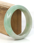 Baikalla Jewelry Jadeite Jade Bangle Bracelet Baikalla Classic Green Natural Jadeite Jade Wider Collectible Bangle Bracelet (59.61 mm)