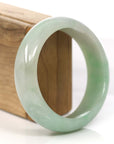 Baikalla Jewelry Jadeite Jade Bangle Bracelet Baikalla Classic Green Natural Jadeite Jade Wider Collectible Bangle Bracelet (59.61 mm)