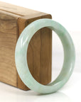 Baikalla Jewelry Jadeite Jade Bangle Bracelet Baikalla "Classic Bangle" Yellow Green Natural Burmese Jadeite Jade Bangle ( 57.8 mm )