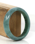 Baikalla Jewelry Jadeite Jade Bangle Bracelet Forest Green Classic Real Jadeite Jade Bangle Bracelet (57.34 mm)