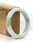Baikalla Jewelry Jadeite Jade Bangle Bracelet High-quality Green Natural Burmese Jadeite Jade Bangle (59.68 mm )