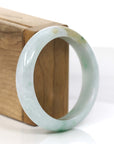 Baikalla Jewelry Jadeite Jade Bangle Bracelet High-quality Green Natural Burmese Jadeite Jade Bangle (59.68 mm )