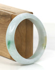 Baikalla Jewelry Jadeite Jade Bangle Bracelet High-quality Green Natural Burmese Jadeite Jade Bangle (59.68 mm )