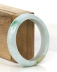 Baikalla Jewelry Jadeite Jade Bangle Bracelet High-quality Green Natural Burmese Jadeite Jade Bangle (59.68 mm )