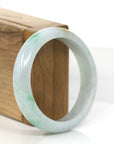 Baikalla Jewelry Jadeite Jade Bangle Bracelet High-quality Green Natural Burmese Jadeite Jade Bangle (59.68 mm )