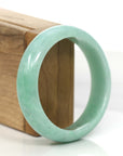 Baikalla Jewelry Jadeite Jade Bangle Bracelet High-quality Apple Green Natural Burmese Jadeite Jade Bangle (59.68 mm )