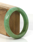 Baikalla Jewelry Jadeite Jade Bangle Bracelet Genuine High-quality Burmese Yellowish Green Jadeite Jade Bangle (57.10 mm)