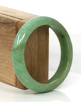 Baikalla Jewelry Jadeite Jade Bangle Bracelet Genuine High-quality Burmese Yellowish Green Jadeite Jade Bangle (57.10 mm)