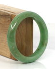 Baikalla Jewelry Jadeite Jade Bangle Bracelet Genuine High-quality Burmese Yellowish Green Jadeite Jade Bangle (57.10 mm)
