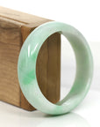 Baikalla Jewelry Jadeite Jade Bangle Bracelet High-quality Apple Green Natural Burmese Jadeite Jade Bangle (59.68 mm )