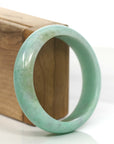 Baikalla Jewelry Jadeite Jade Bangle Bracelet High-quality Green Natural Burmese Jadeite Jade Bangle (59.68 mm )