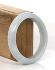Baikalla Jewelry Jadeite Jade Bangle Bracelet Genuine Burmese Light Lavender Green Jadeite Jade Bangle Bracelet (57.30 mm)
