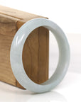 Baikalla Jewelry Jadeite Jade Bangle Bracelet Genuine Burmese Light Lavender Green Jadeite Jade Bangle Bracelet (57.30 mm)
