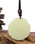Baikalla Jewelry Jade Pendant Necklace Baikalla™ "Dragon & Phoenix" Genuine HeTian White Nephrite Jade Pendant Necklace