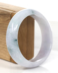Baikalla Jewelry Jadeite Jade Bangle Bracelet Genuine Burmese Blue green & Lavender Jadeite Jade Bangle Bracelet ( 60.91 mm )