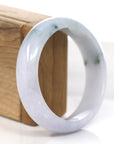 Baikalla Jewelry Jadeite Jade Bangle Bracelet Genuine Burmese Blue green & Lavender Jadeite Jade Bangle Bracelet ( 60.91 mm )