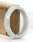 Baikalla Jewelry Jadeite Jade Bangle Bracelet Baikalla "Princess Half Round" Blue-Green Jadeite Jade Bangle (58.77 mm)