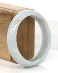 Baikalla Jewelry Jadeite Jade Bangle Bracelet Baikalla "Princess Half Round" Blue-Green Jadeite Jade Bangle (58.77 mm)