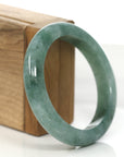 Baikalla Jewelry Jadeite Jade Bangle Bracelet Baikalla Forest Green Classic Real Jadeite Jade Bangle Bracelet (58.92mm)