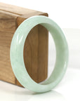 Baikalla Jewelry Jadeite Jade Bangle Bracelet Baikalla "Princess Half Round" Yellow- Green Jadeite Jade Bangle (58.77 mm)