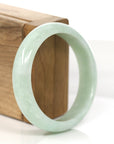 Baikalla Jewelry Jadeite Jade Bangle Bracelet Baikalla "Princess Half Round" Yellow- Green Jadeite Jade Bangle (58.77 mm)
