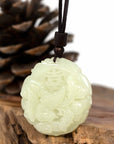 Baikalla Jewelry Jade Pendant Necklace Phoenix Baikalla™ "Dragon & Phoenix" Genuine HeTian White Nephrite Jade Pendant Necklace