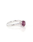 Baikalla Jewelry Gold Sapphire Ring 14k White Gold Purple Garnet Ring