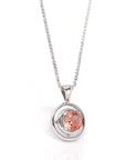 Baikalla Jewelry Gemstone Pendant Necklace 14k White Gold Genuine A Royal Oregon Red Sunstone Pendant Necklace
