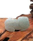 Baikalla Jewelry genuine jadeite carving Baikalla™ Pi Xiu Genuine Burmese Translucent Jadeite Jade PiXiu Pendant Necklace (FengShui Lucky)
