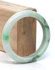 Baikalla Jewelry Jadeite Jade Bangle Bracelet Baikalla™ "Classic Bangle" Genuine Burmese Green Jadeite Jade Bangle Bracelet (58.2 mm)