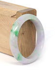 Baikalla Jewelry Jadeite Jade Bangle Bracelet Genuine Burmese Lavender & Green Jadeite Jade Bangle Bracelet ( 53.38 mm )