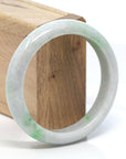 Baikalla Jewelry Jadeite Jade Bangle Bracelet Baikalla™ "Classic Bangle" Genuine Burmese Green Jadeite Jade Bangle Bracelet (58.68 mm)
