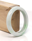 Baikalla Jewelry Jadeite Jade Bangle Bracelet Baikalla™ "Classic Bangle" Genuine Burmese Green Jadeite Jade Bangle Bracelet (56.8 mm)