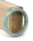 Baikalla Jewelry Jadeite Jade Bangle Bracelet Genuine Burmese Green Jadeite Jade Bangle Bracelet (56.9 mm)
