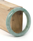 Baikalla Jewelry Jadeite Jade Bangle Bracelet Genuine Burmese Green Jadeite Jade Bangle Bracelet (56.9 mm)