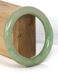 Baikalla Jewelry Jadeite Jade Bangle Bracelet Genuine Burmese Yellowish Green Jadeite Jade Bangle (58.32 mm)