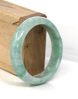 Baikalla Jewelry Jadeite Jade Bangle Bracelet Baikalla Classic Green Natural Jadeite Jade Bangle (56.58 mm)