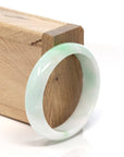Baikalla Jewelry Jadeite Jade Bangle Bracelet Baikalla™ "Classic Bangle" Genuine Burmese Green Jadeite Jade Oval Bangle Bracelet (58.3 mm)